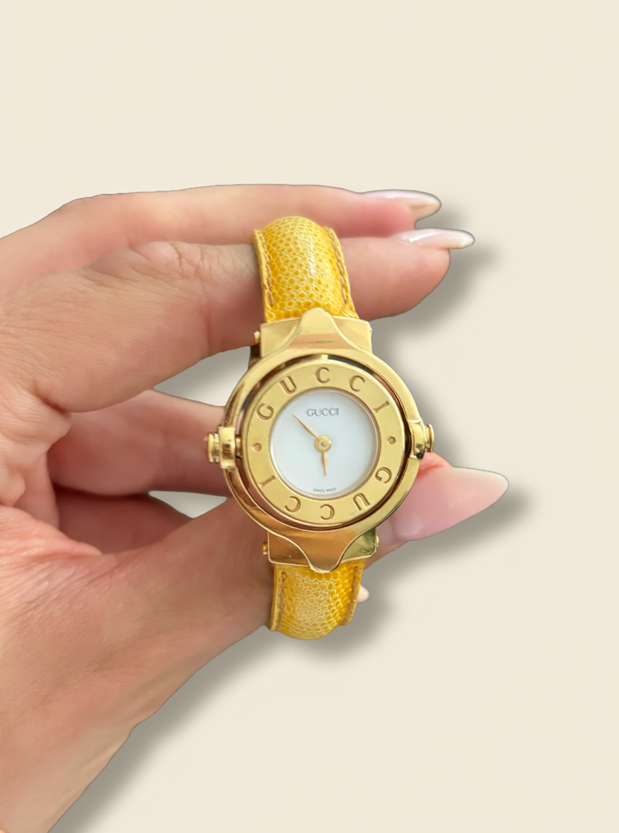 Gucci 6600L Flip Face Watch