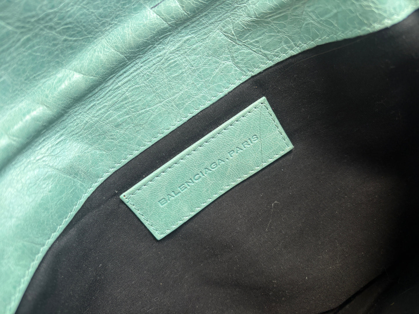 Balenciaga Scalloped Envelope Clutch