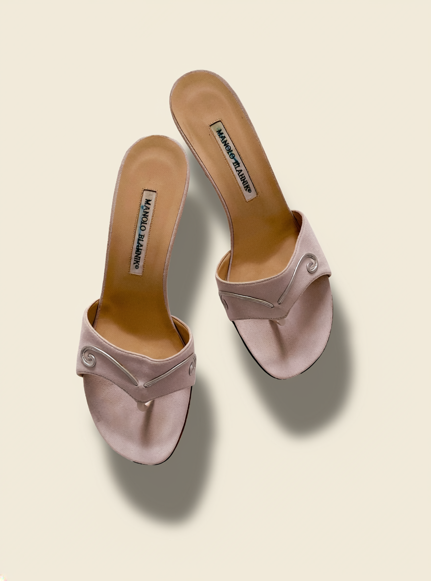 Manolo Blahnik Butterfly Mules