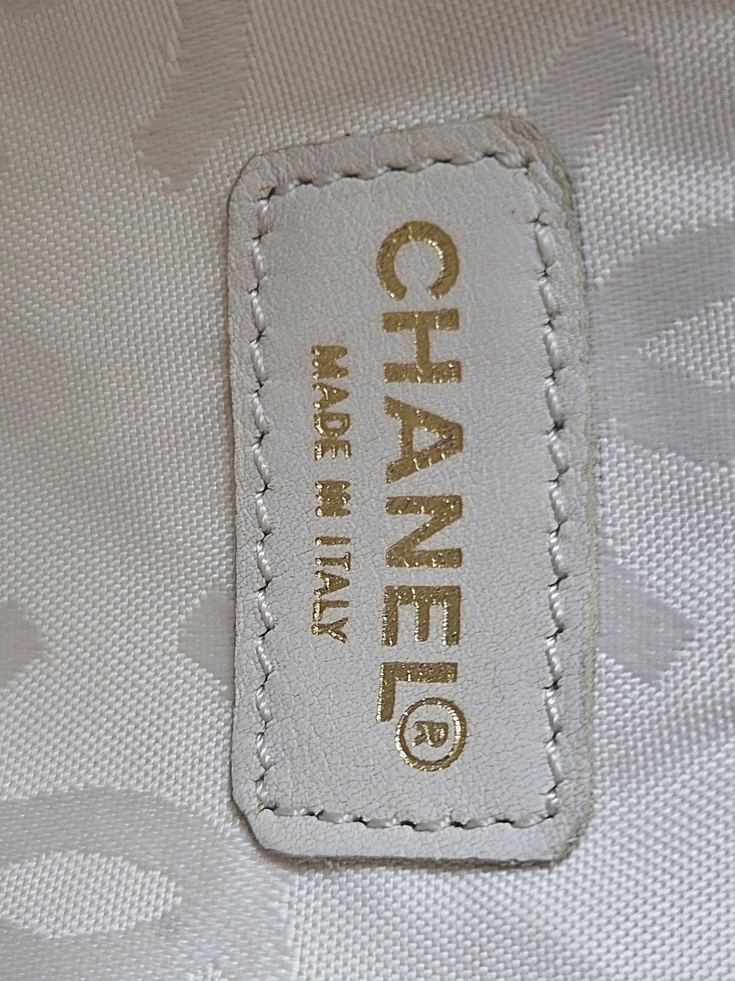 Chanel Cream Wild Stitch Top-Handle Tote