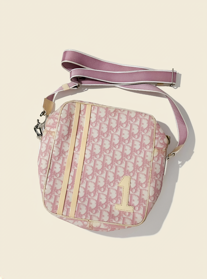 Christian Dior by John Galliano Pink Monogram Bag 2001