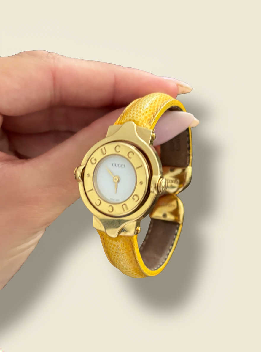 Gucci 6600L Flip Face Watch