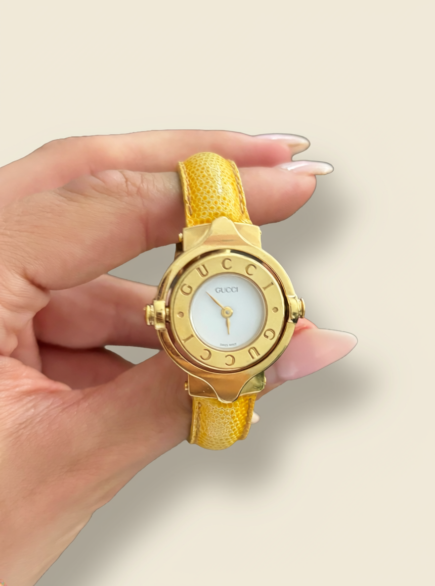 Gucci 6600L Flip Face Watch