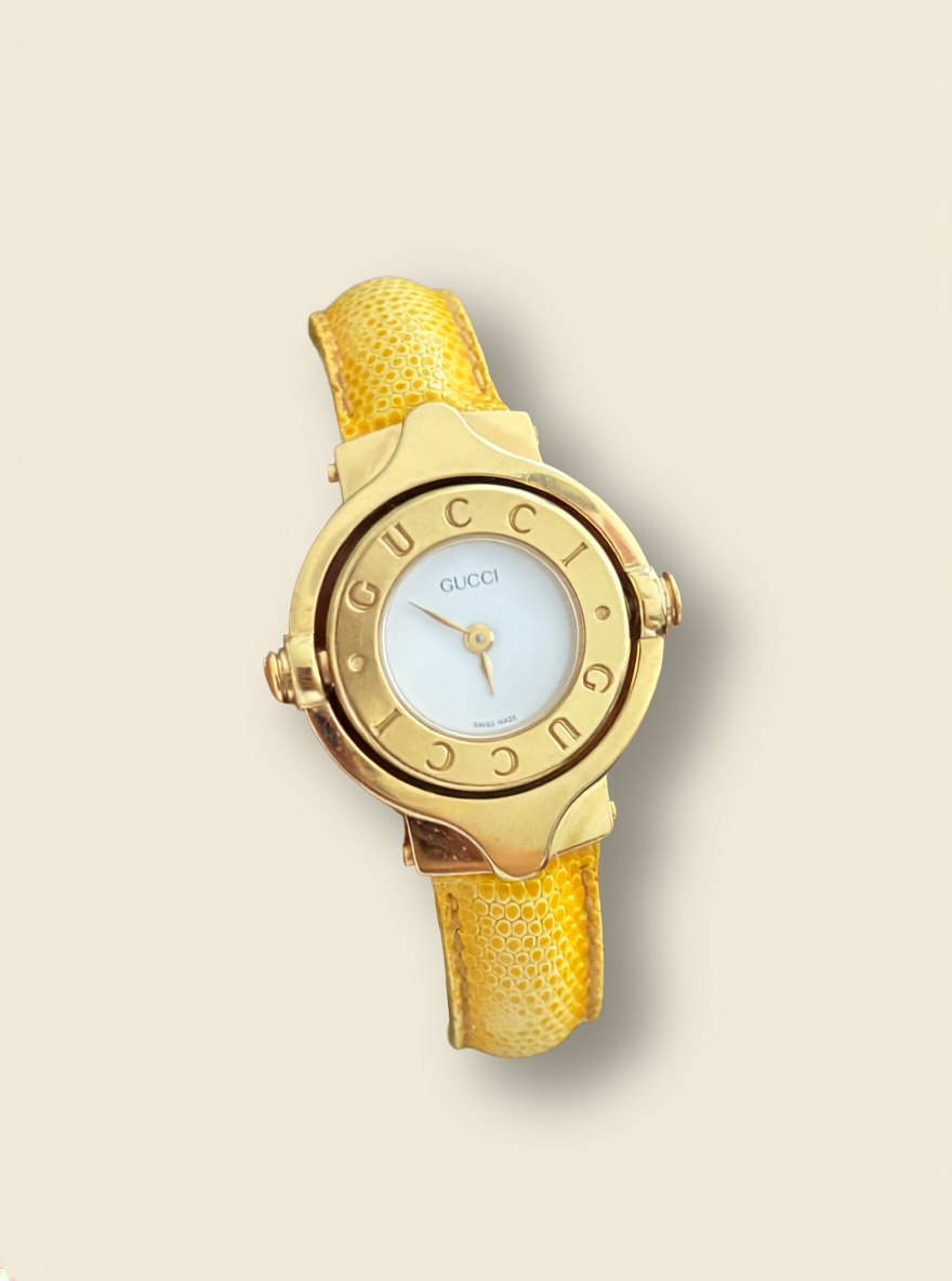 Gucci 6600L Flip Face Watch
