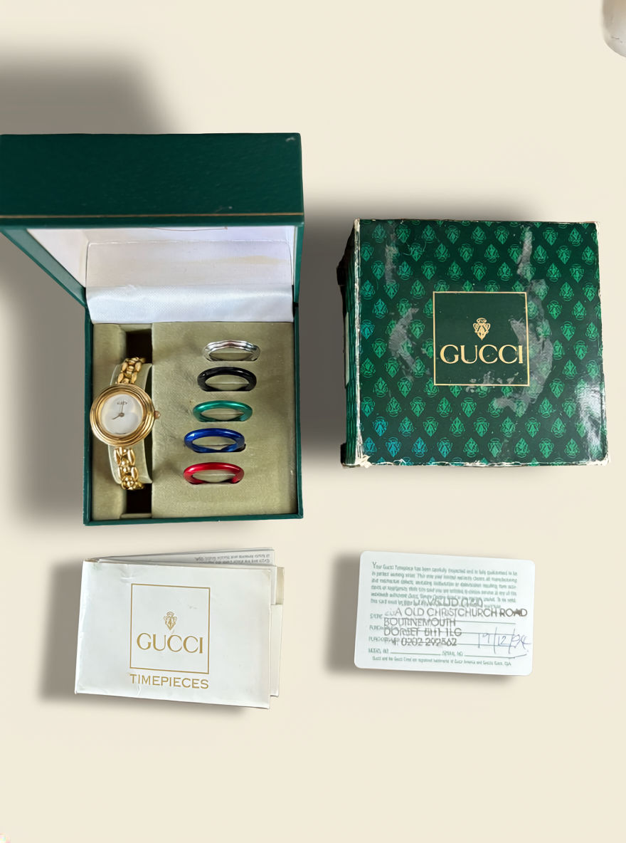Gucci Inter Changeable Bezel Watch 11/12.2