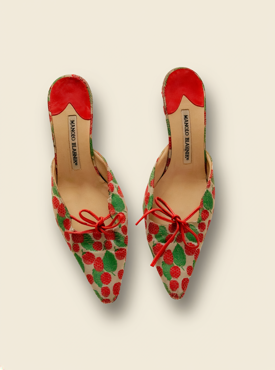 Manolo Blahnik Berries Mule
