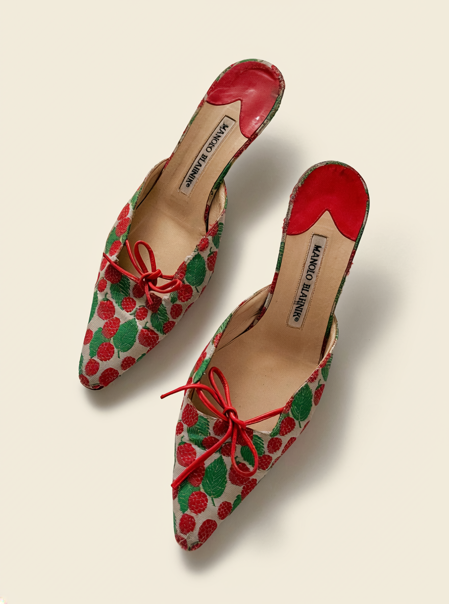 Manolo Blahnik Berries Mule