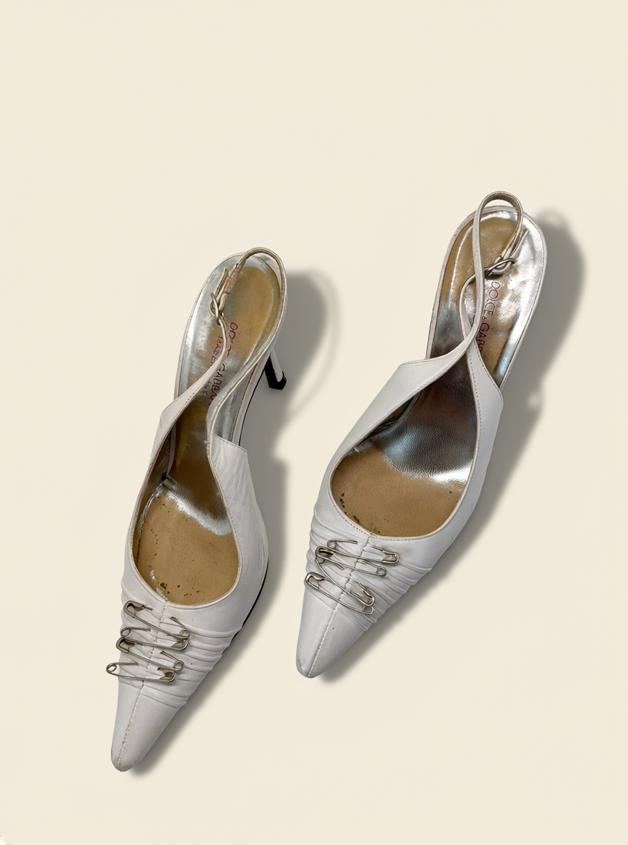 Dolce & Gabbana S/S 2001 safety pin heels