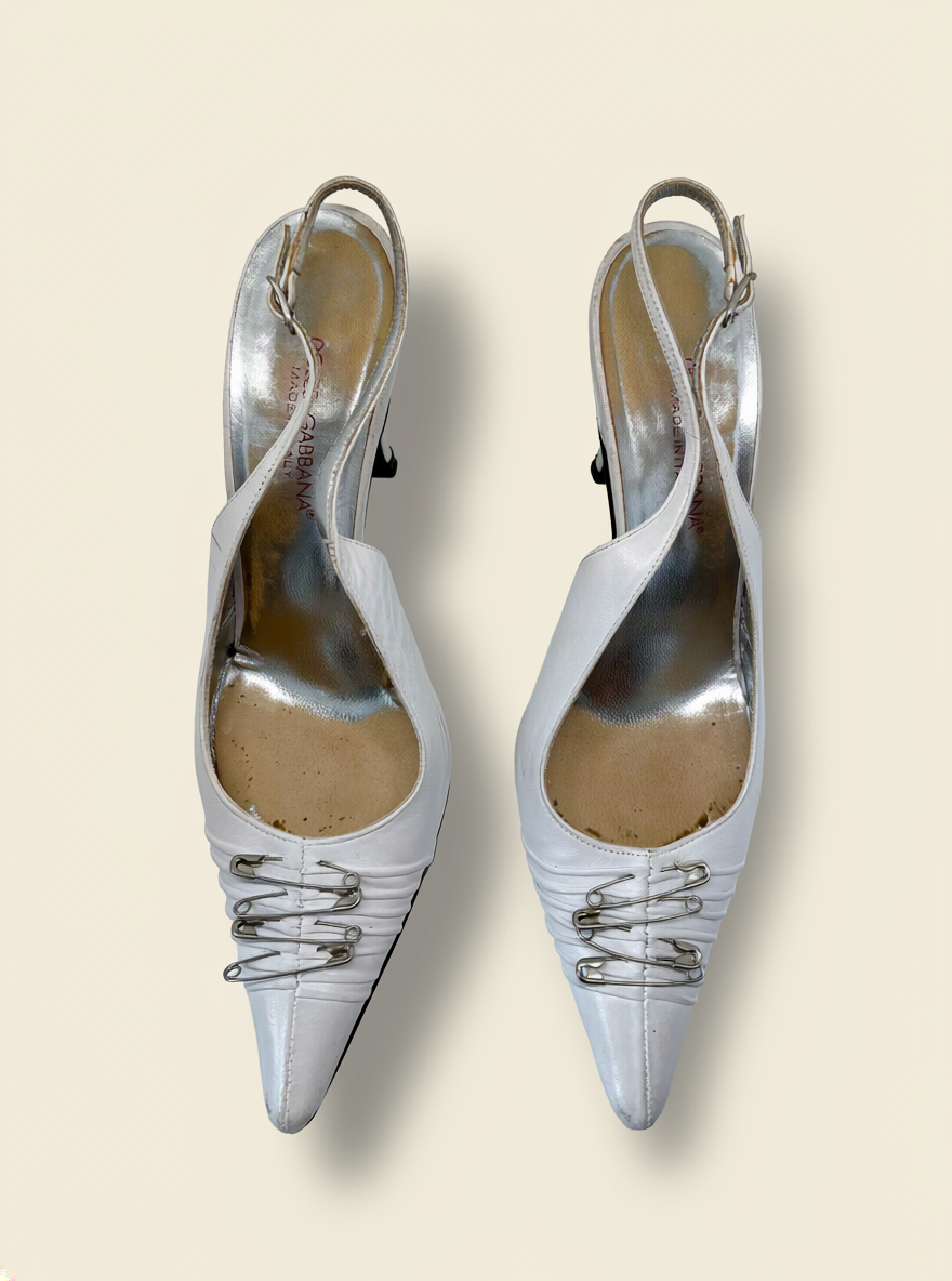 Dolce & Gabbana S/S 2001 safety pin heels
