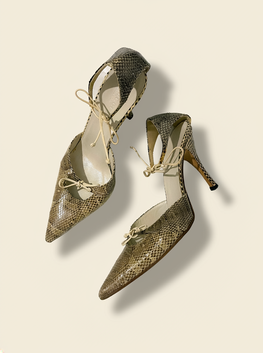 Gucci Tom Ford Snakeskin Heels